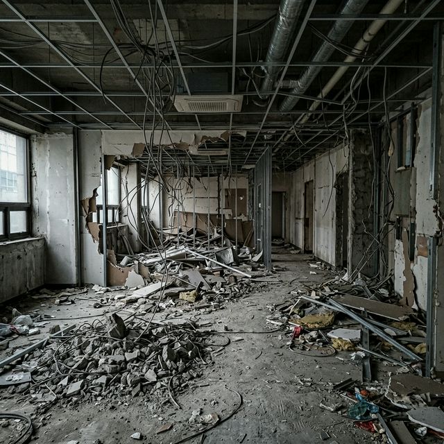 무허가 무보험 철거 업체로 인한 폐기물 불법 투기 및 산재사고 위험 현장 - 안전한철거 주의